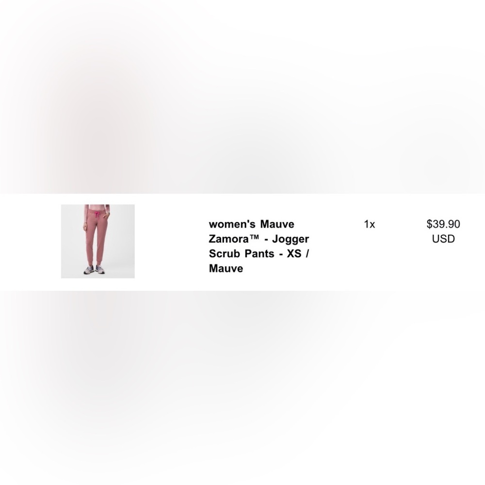 Mauve Zamora Jogger Scrub Pants